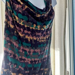 GAP Floral Patterned Top in Purple and Teal